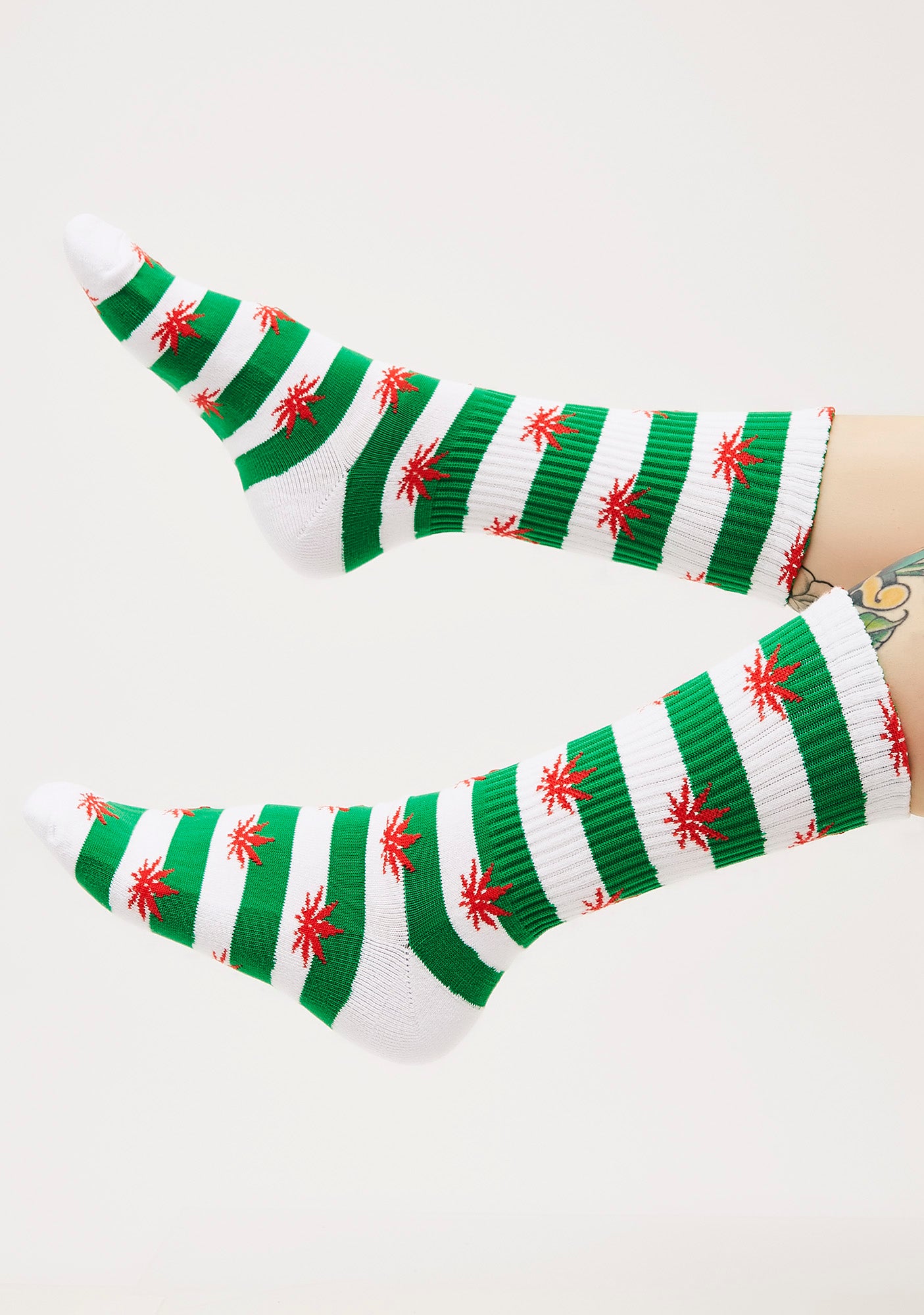 Plantlife Candy Cane Socks#N# – Dolls Kill