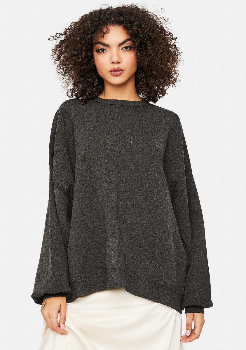 Free People Uptown Oversized Pullover Sweatshirt – Dolls Kill