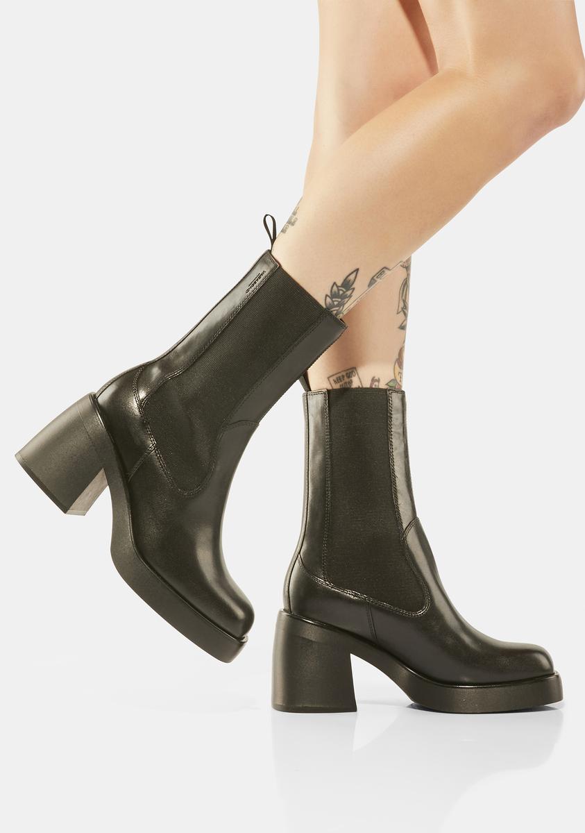 Vagabond Shoemakers Boots Black Leather – Dolls Kill