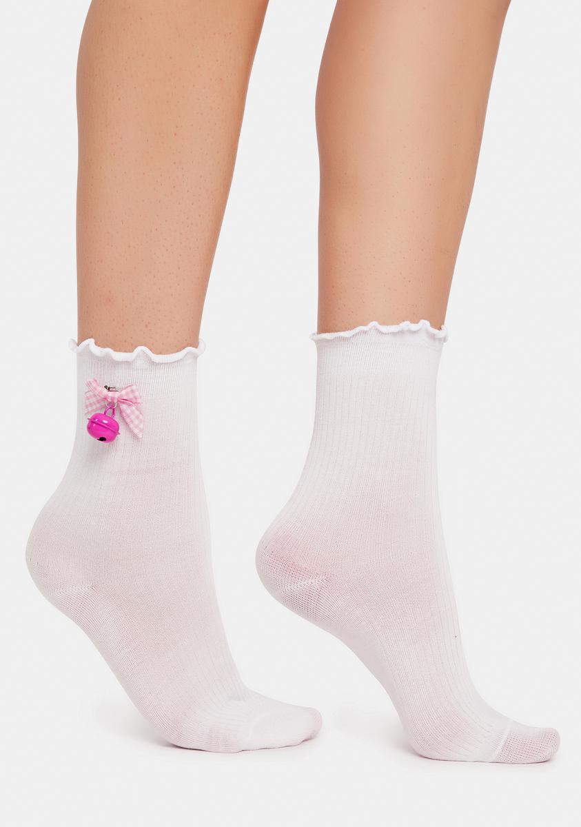 Bell Bow Crew Socks – Dolls Kill