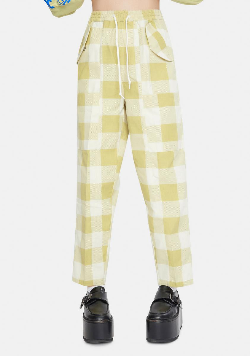 Obey Provence Plaid Pants – Dolls Kill