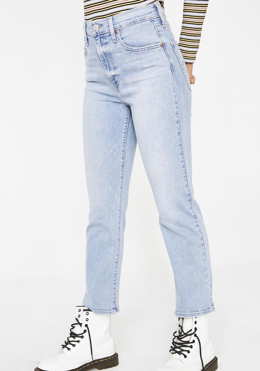 Levis Mile High Crop Flare Jeans – Dolls Kill