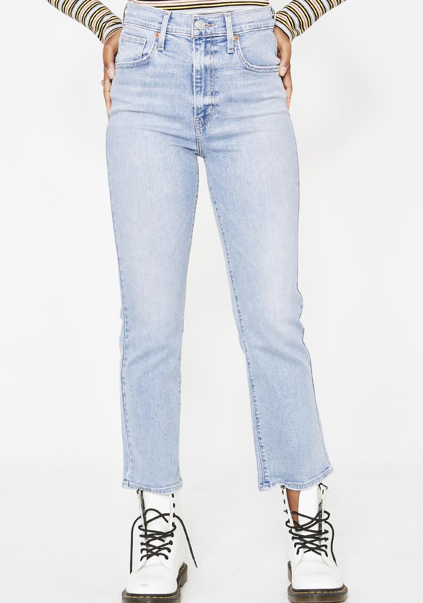 Levis Mile High Crop Flare Jeans – Dolls Kill