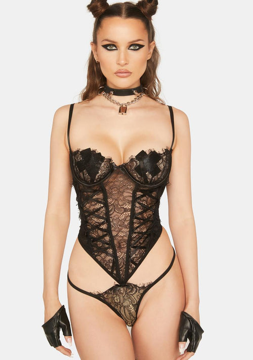 Demi Cup Lace Teddy