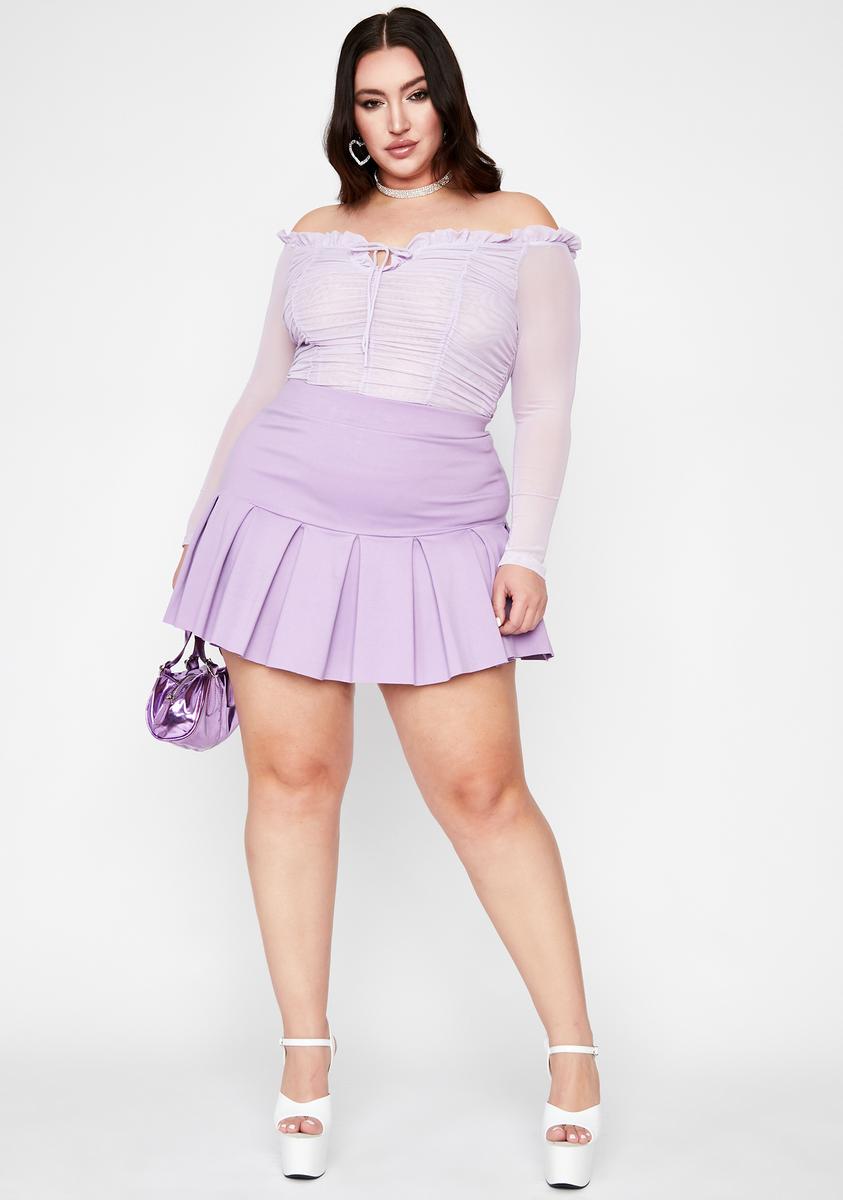 Lilac I'm Perfect For You Mesh Bodysuit – Dolls Kill