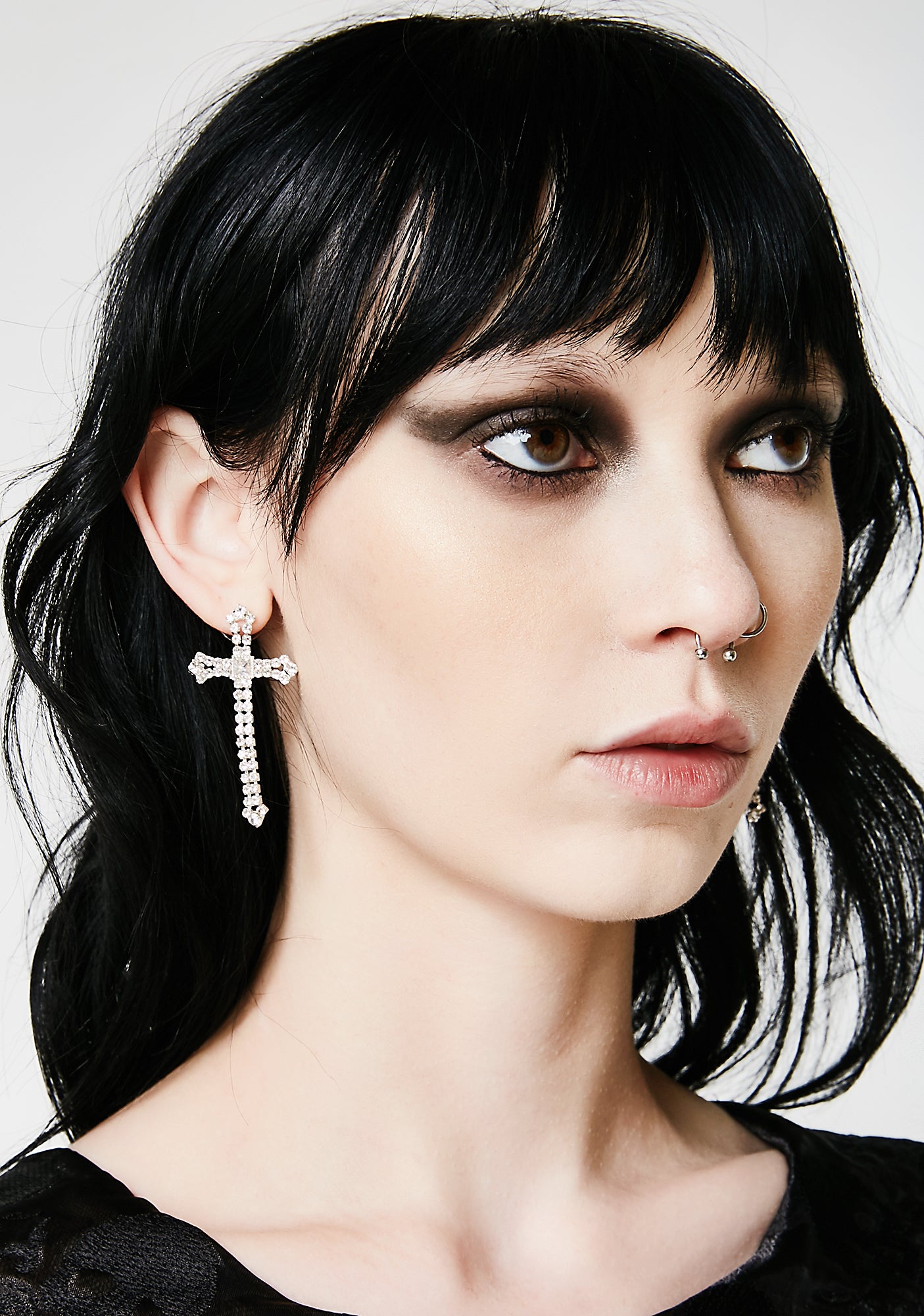 Glam Goddess Cross Earrings – Dolls Kill