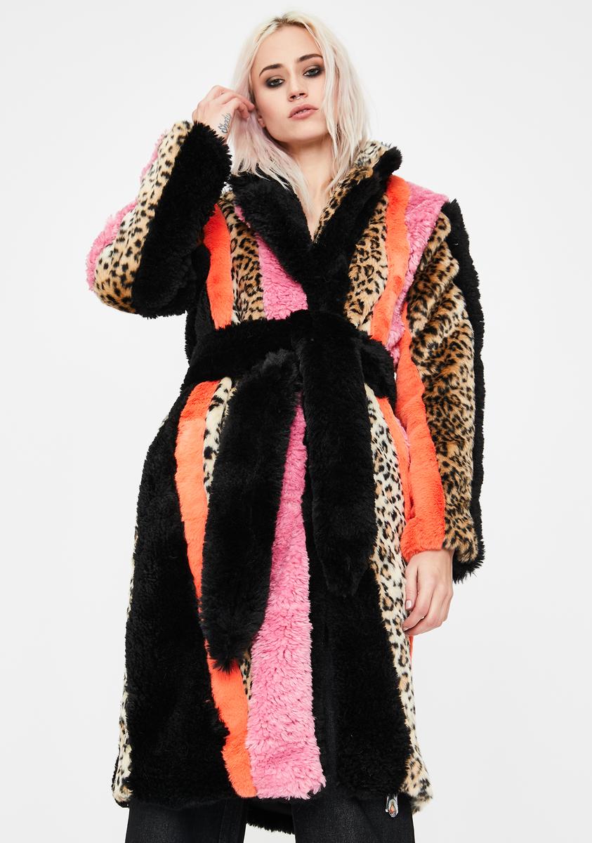 dolls kill leopard coat