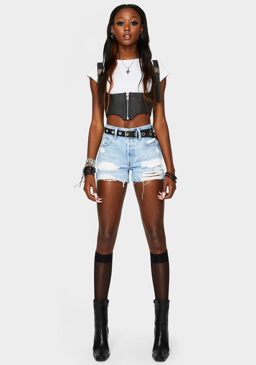 Levis Luxor Anubis 501 Original Short – Dolls Kill