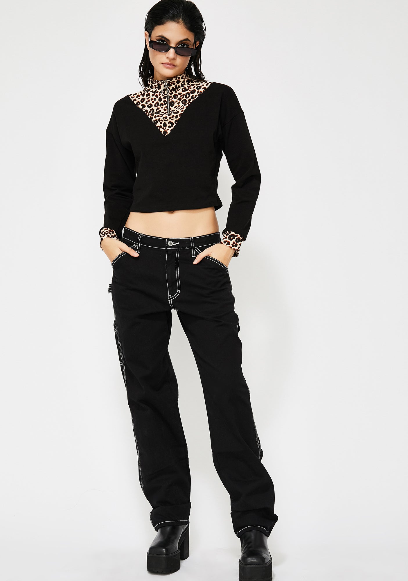 Purrr Evil Leopard Top – Dolls Kill