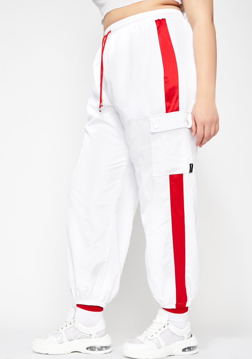 Plus Size Poster Grl Red Stripe Track Pants – Dolls Kill