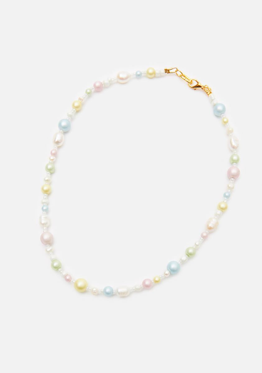 Tootsie Jewelry Pastel Baby Pearl Necklace – Dolls Kill