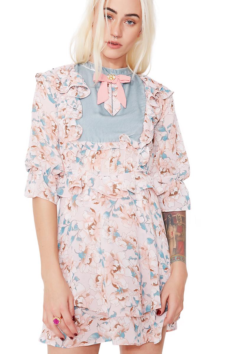 Blossom Long Sleeve Mini Dress – Dolls Kill