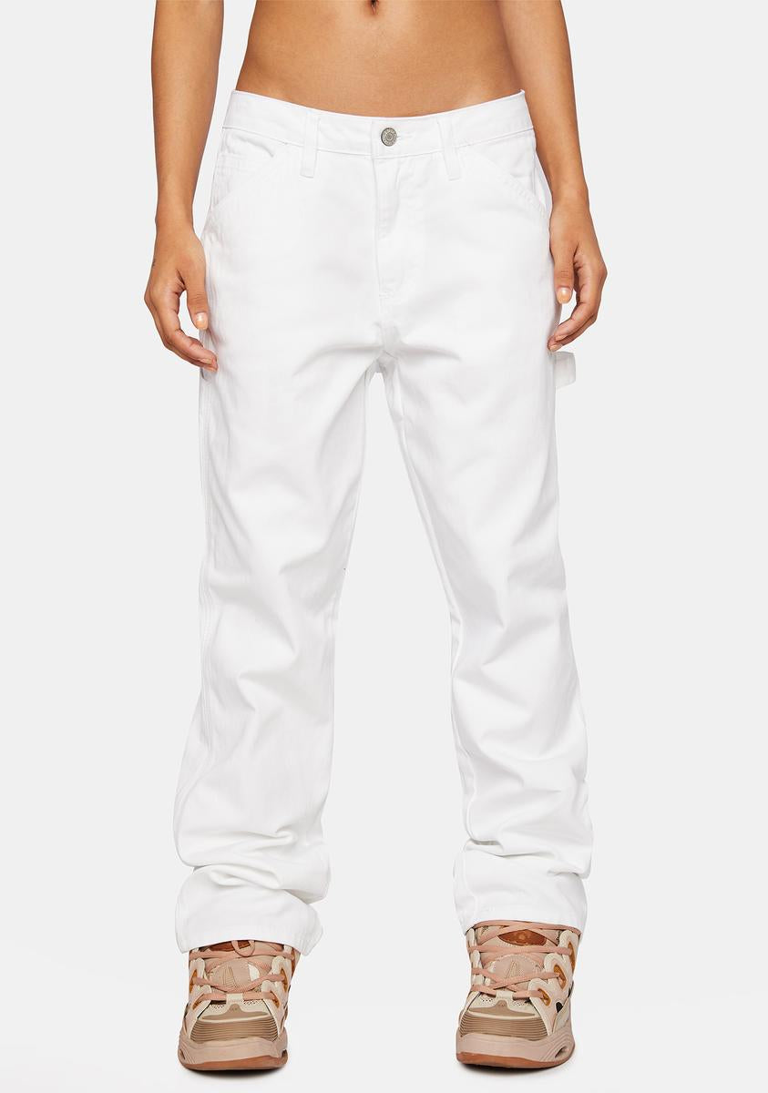 Dickies White Carpenter Pants –