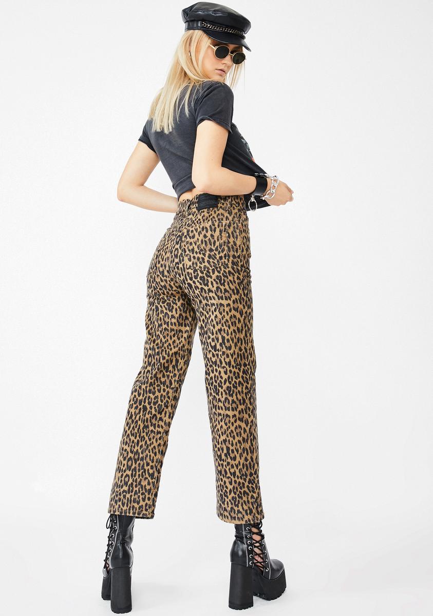 Gehu Leopard Corduroy Straight Leg Pants – Dolls Kill