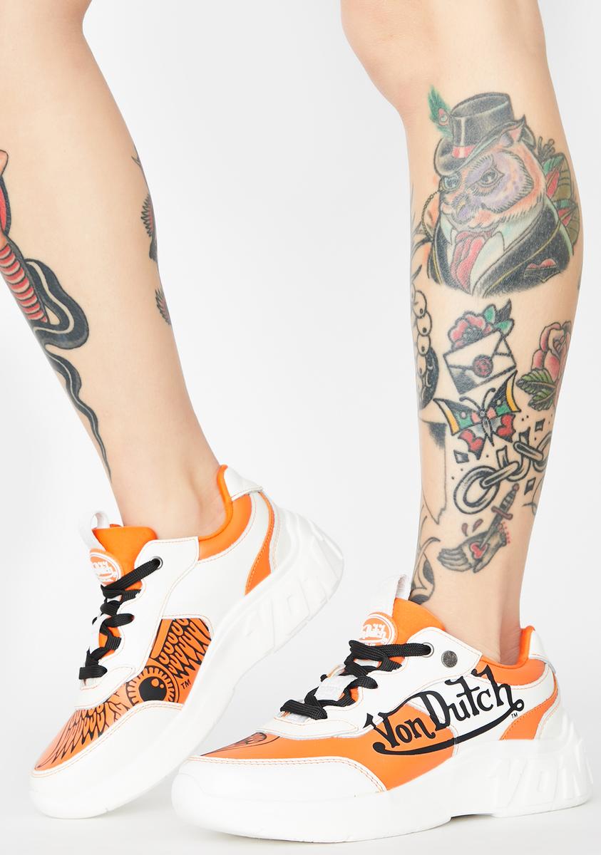 Von Dutch Orange Fairfax Classic Sneakers – Kill