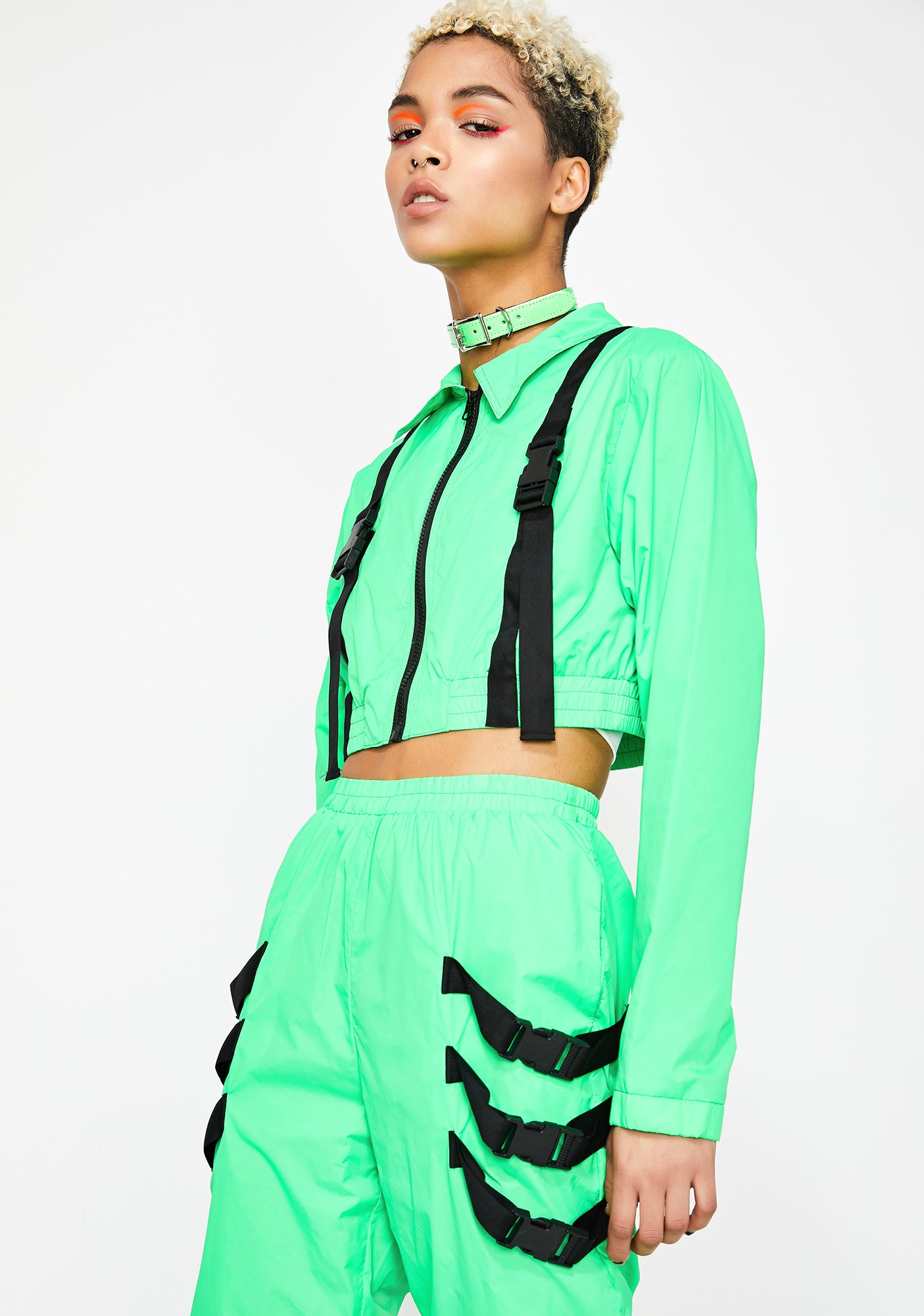 Drip On Fleek Nylon Tracksuit – Dolls Kill