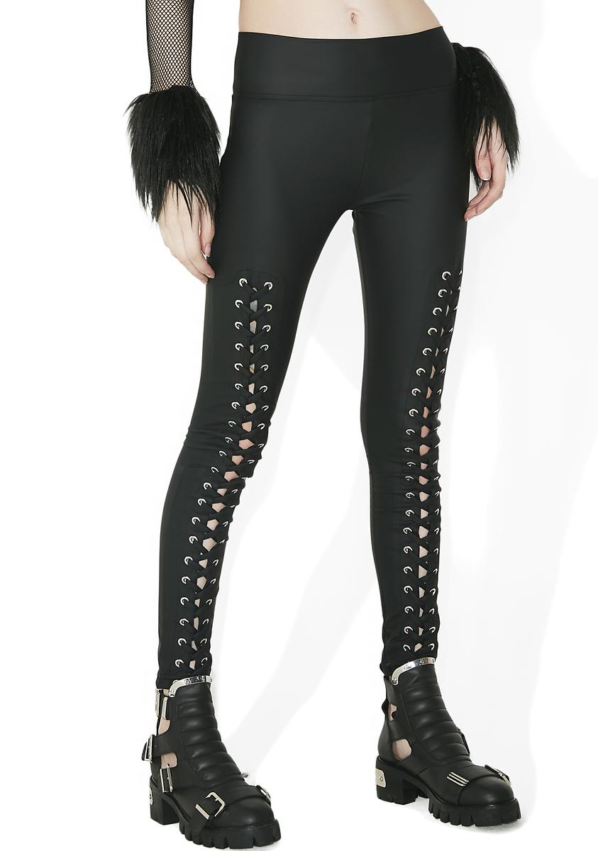 Taylor Laced-Up Leggings – Dolls Kill