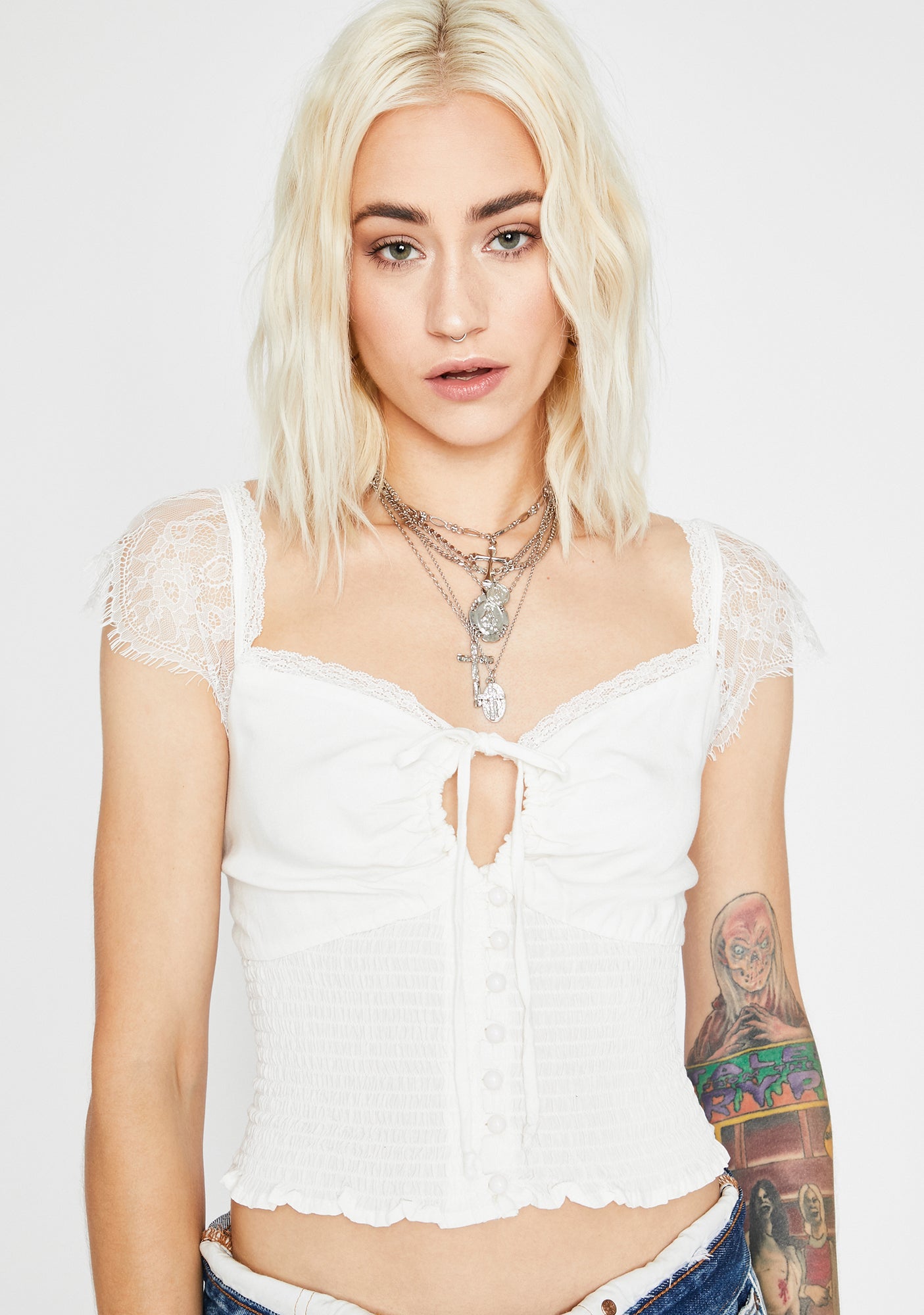 Heart Thief Ruched Top – Dolls Kill