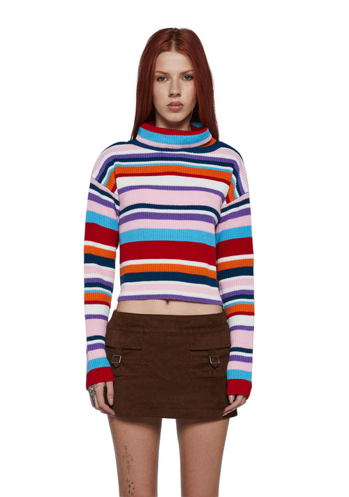 Daisy Street Knitted Oversize Checkerboard Sweater Vest - Multi – Dolls Kill