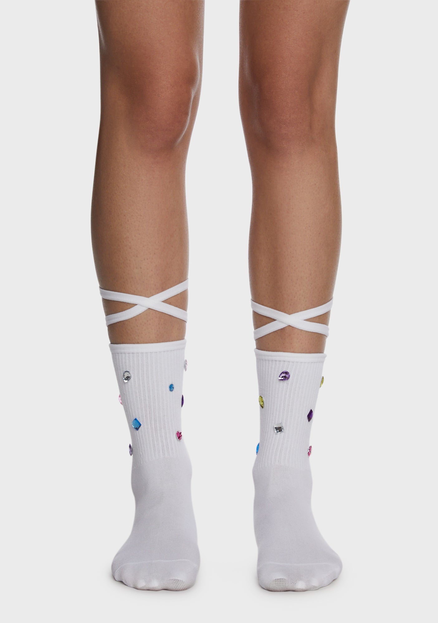 Sparking Interest Ankle Socks - White