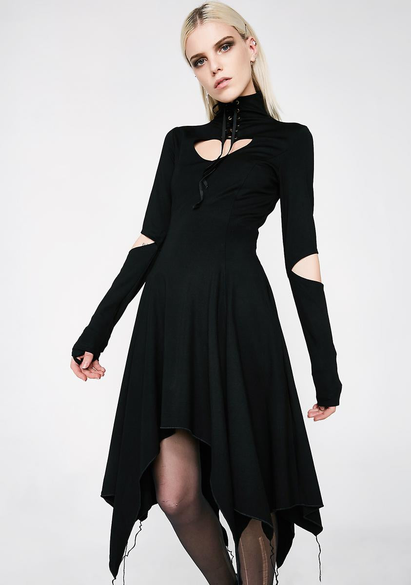 Gothic Heart Asymmetrical Dress – Dolls Kill