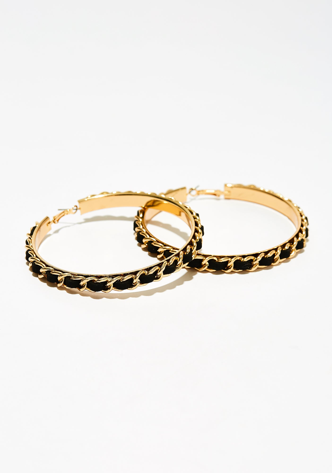 Baddie Mentality Hoop Earrings#N# – Dolls Kill