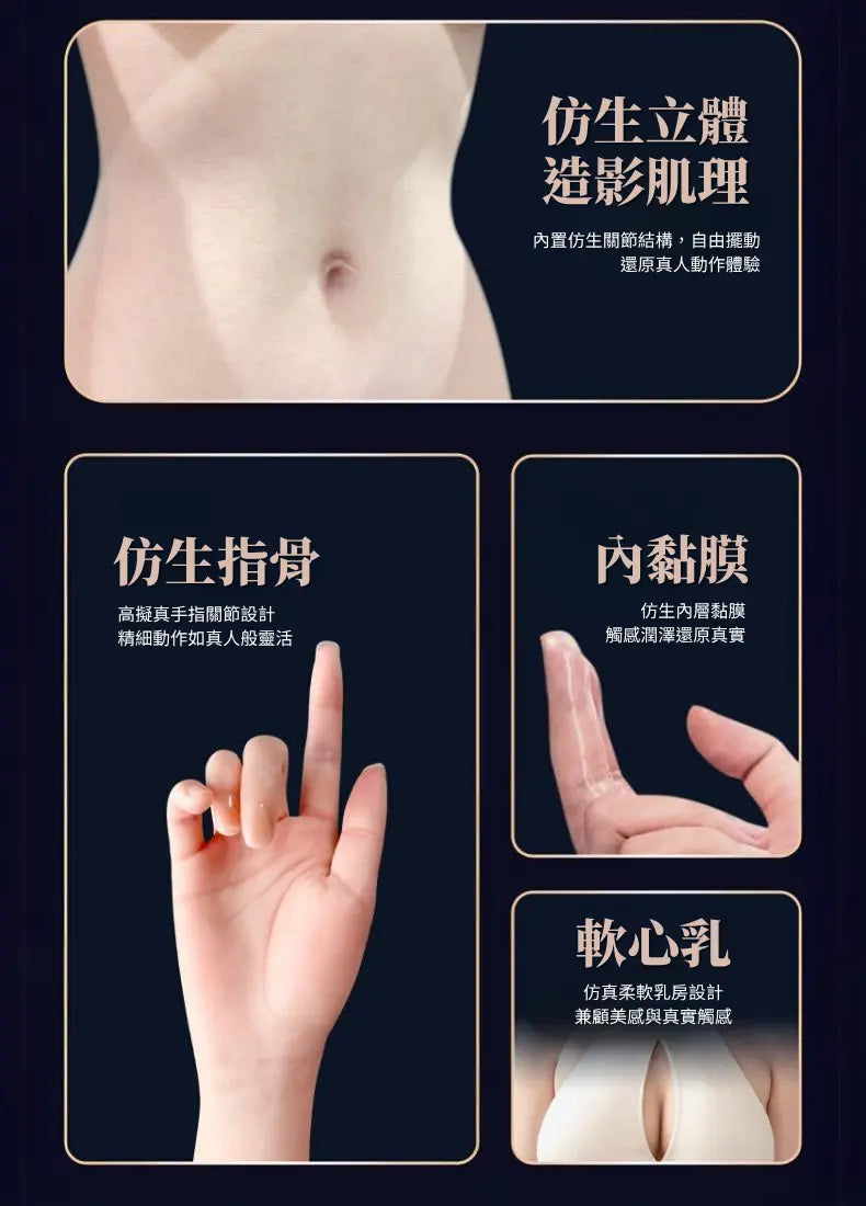 Detailed introduction of simulated human body structure, showing natural texture