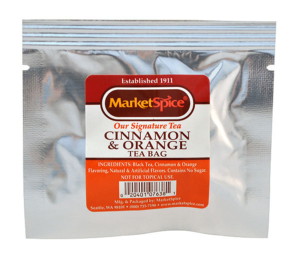MarketSpice Cinnamon-Orange Signature *BLACK* 50ct Teabag Package