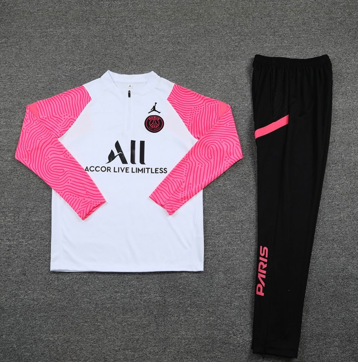 psg half zip pink