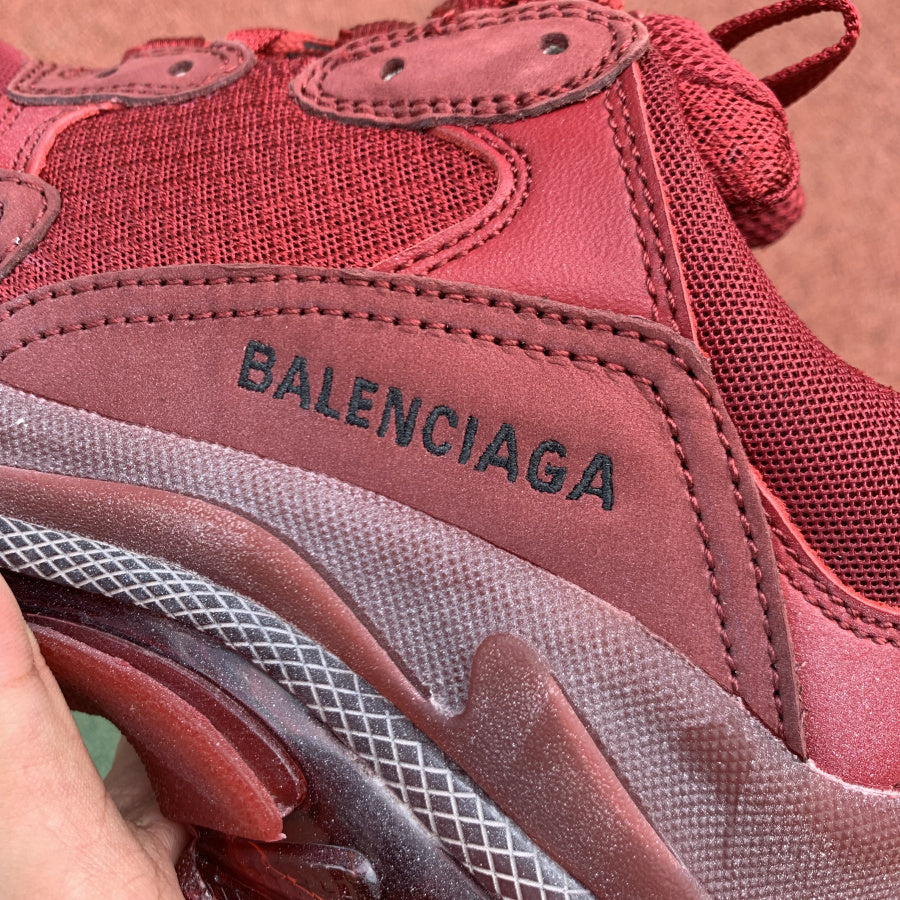 Balenciaga Triple S Sneaker Wine Red