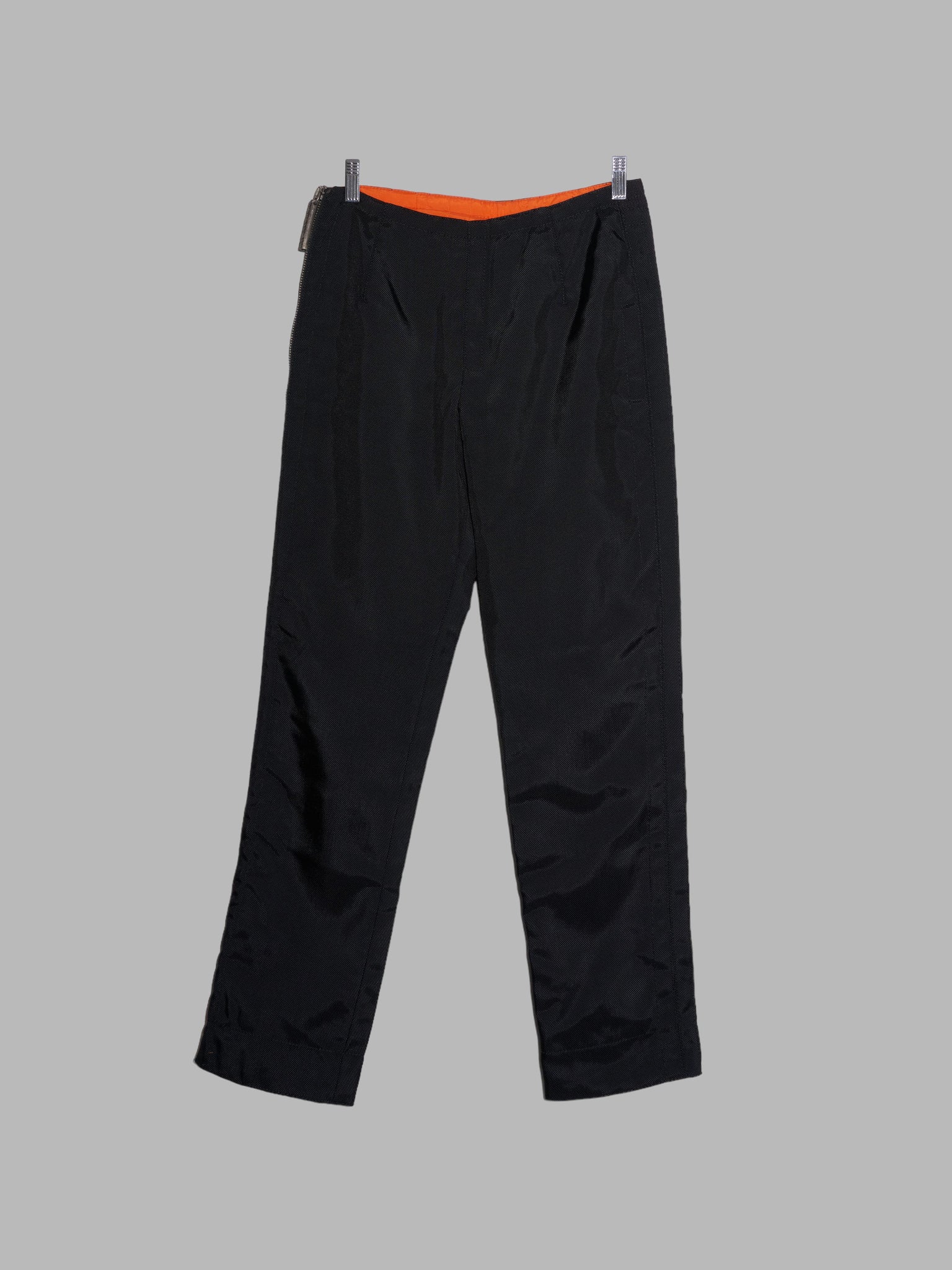 Dirk Bikkembergs Hommes Pour La Femme 90s black ballistic nylon pleated trousers