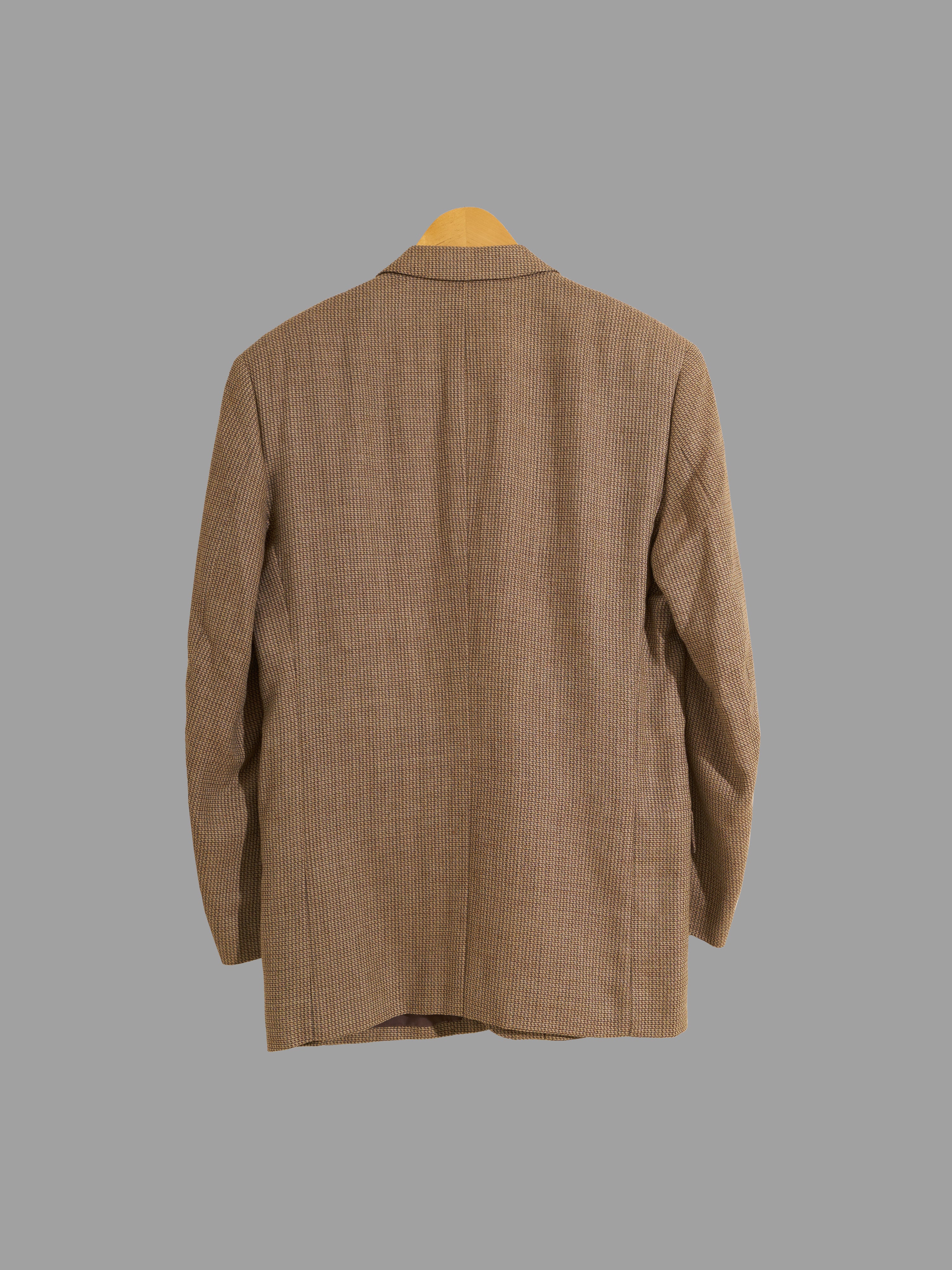 Vintage Yorkshire Tweed by Moon brown wool blend 3 button blazer ...