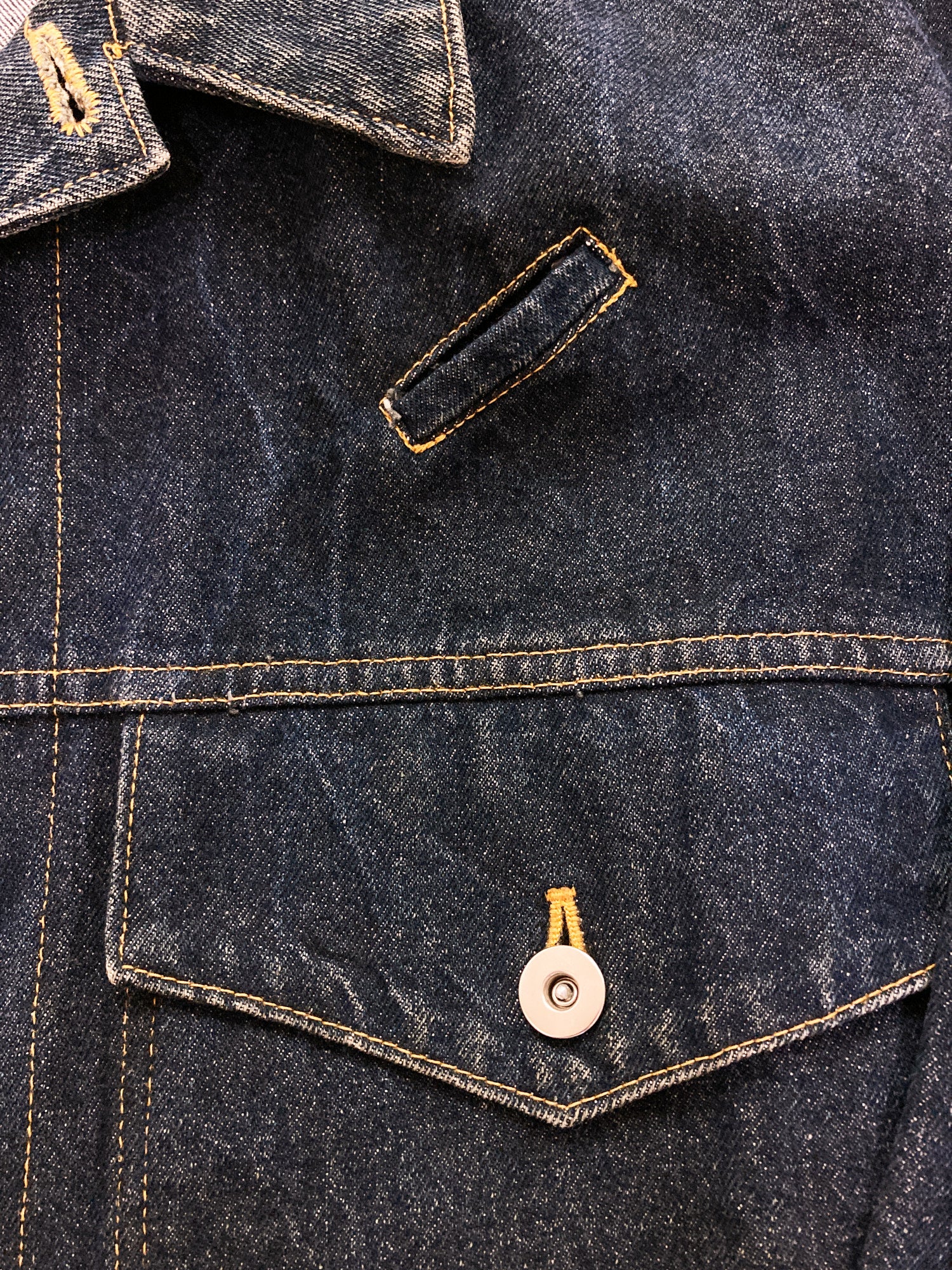 Grass Men's 'Jun Saito Denim' 1980s cropped indigo denim jacket ...