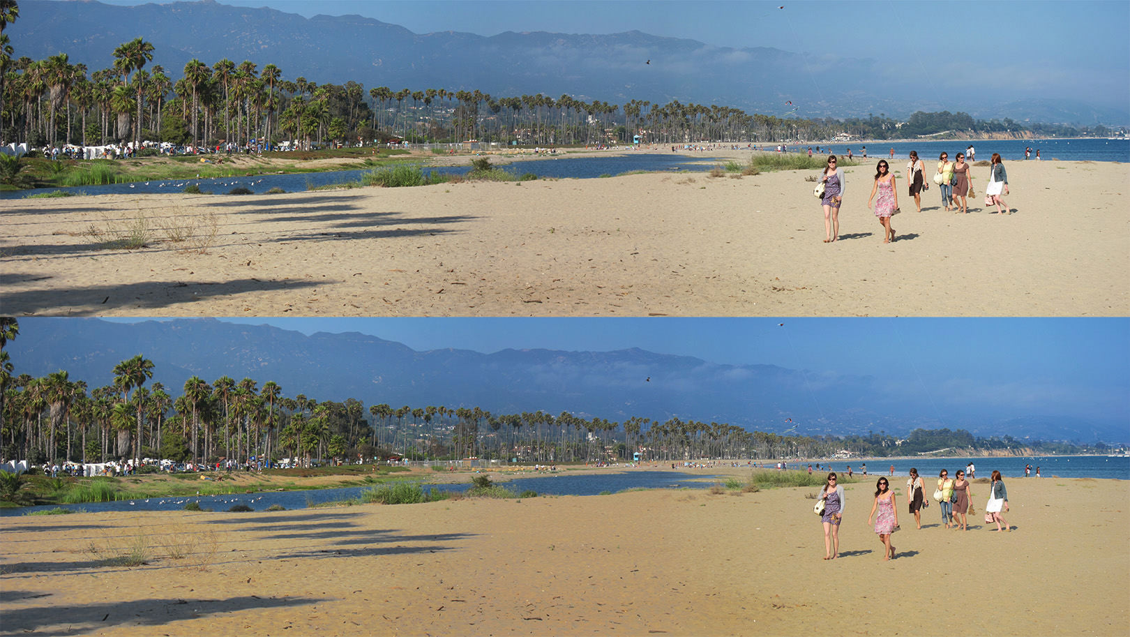 People at a beach