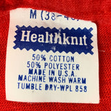 Etiqueta de ropa de camisa Healthknit 1985