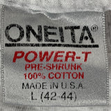 复古 Oneita Power-T 服装标签 1992 年