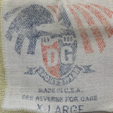 Vintage DG Sportswear Clothing Tag Label 1988