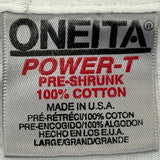 Vintage Oneita Power-T Clothing Tag Label 1997