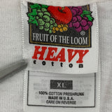 Fruit Of The Loom Heavy Cotton Tag Label 1996