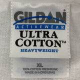 Vintage Gildan Ultra Cotton Clothing Tag Label 2002