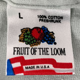 Etiqueta de etiqueta de Fruit Of The Loom 1989
