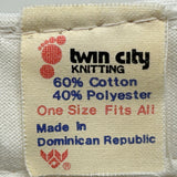 Vintage Twin City Knitting Hat Baseball Cap Label Tag 1994