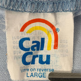 Etiqueta de etiqueta de ropa Vintage Cal Cru 1987