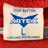 Etiqueta de etiqueta de camisa de ropa Artex vintage 1976