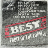 Vintage Fruit Of The Loom Black Label Best Tag 1996
