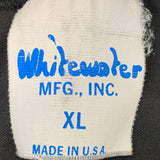 Etiqueta de etiqueta de ropa Vintage Whitewater Mfg Inc 1990