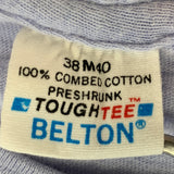 Historia de la etiqueta Belton Tough Tee Tag 1987