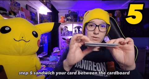 How to ship pokémon cards - use cardboard