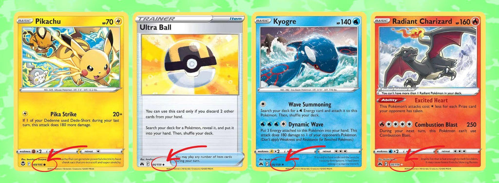 rarities in the pokémon trading card game
