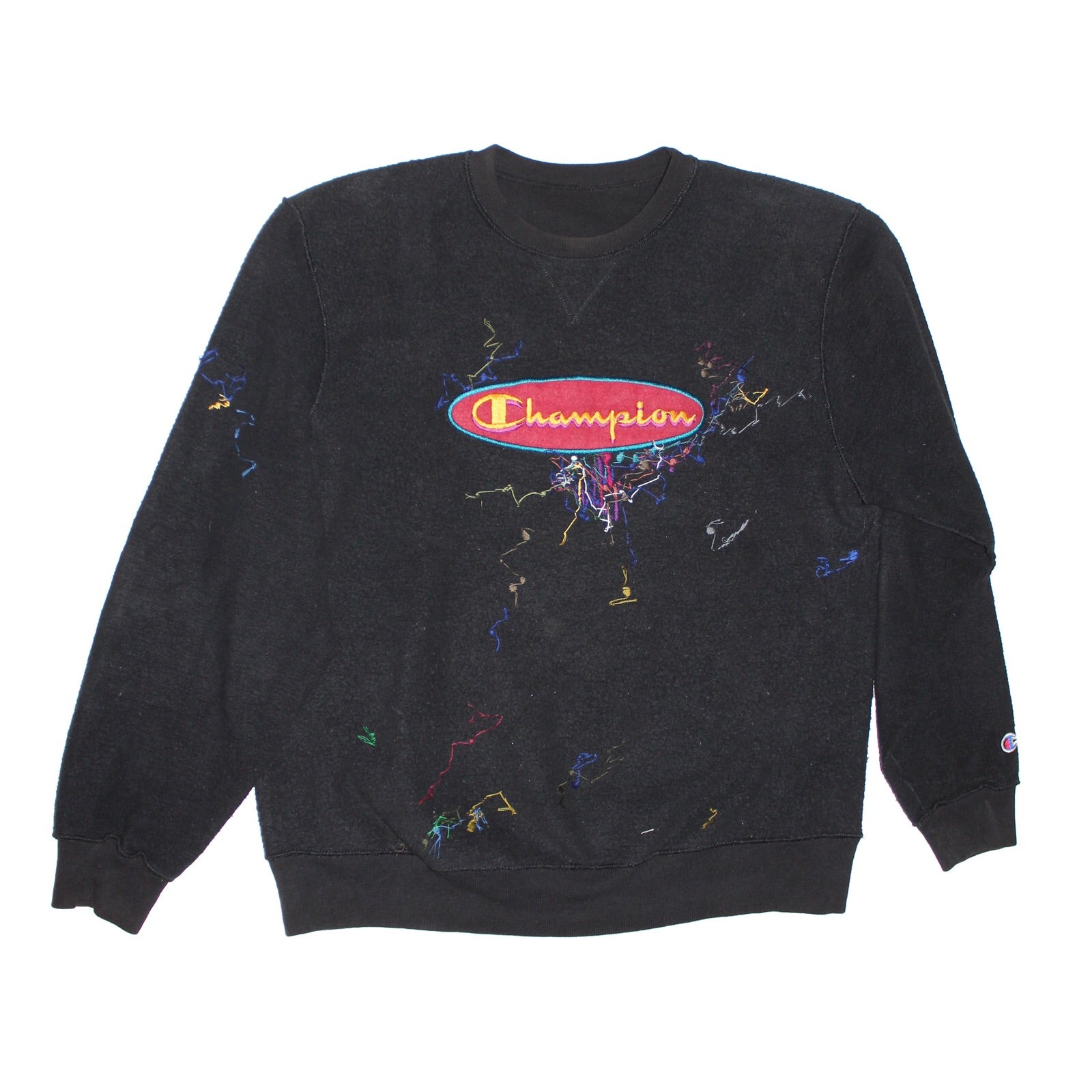 champion inside out crewneck